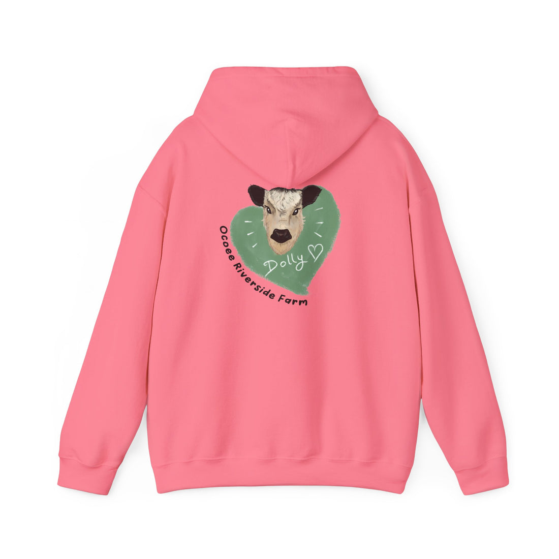 Dolly the Cow Unisex Hoodie - Cozy Riverside Farm Sweatshirt