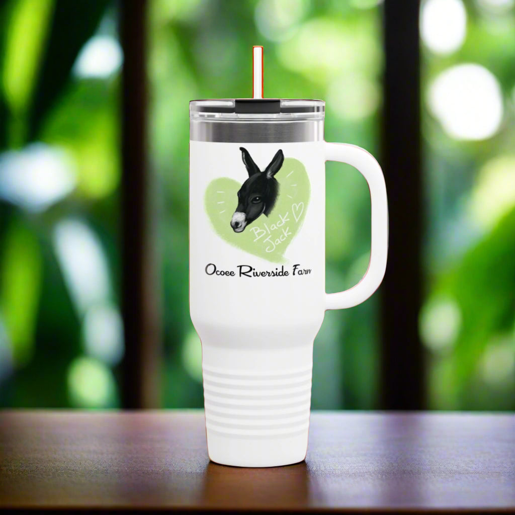 Cute Donkey Insulated Travel Mug - 40oz - Perfect for Adventure Lovers!