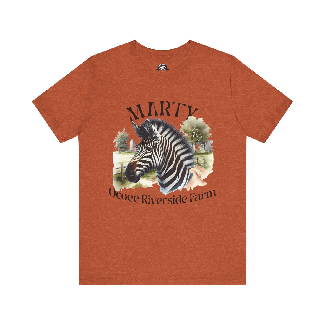 Marty Zebra Ocoee Farm Tee
