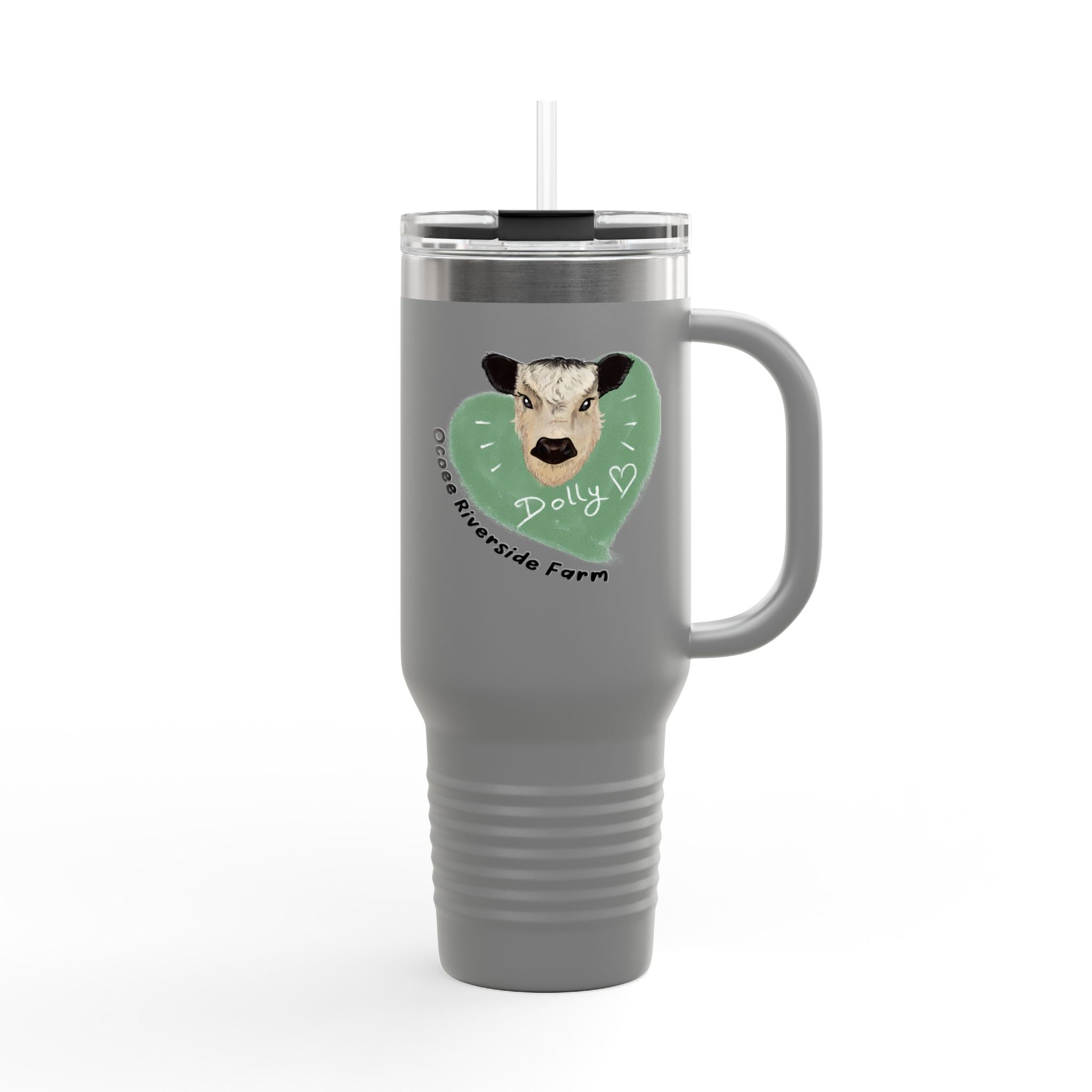 Cute Cow Insulated Travel Mug - 40oz - Perfect for Adventure Lovers!