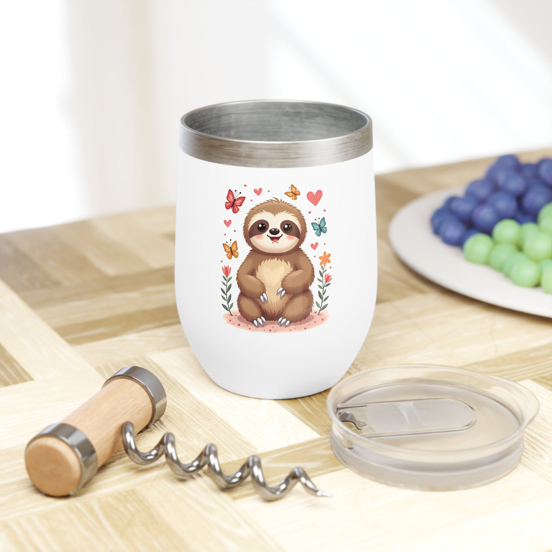 Cute Sloth Wine Tumbler - Perfect for Relaxation and Gifting