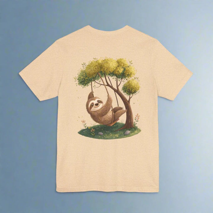 Sloth Swinging from a Tree Branch T-Shirt