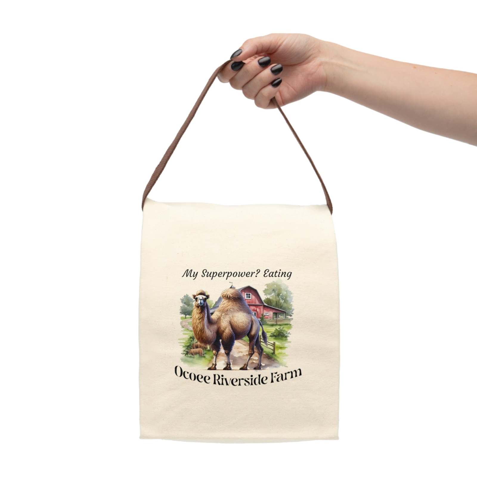 Camel Canvas Lunch Bag
