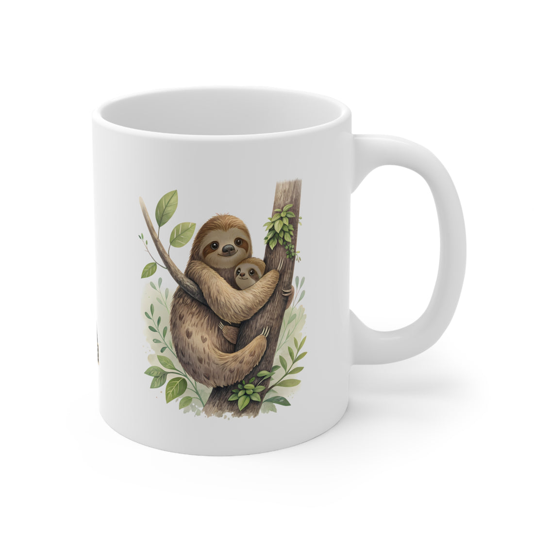 Ocoee Riverside Sloth Ceramic Coffee Cup - 11oz & 15oz Mugs