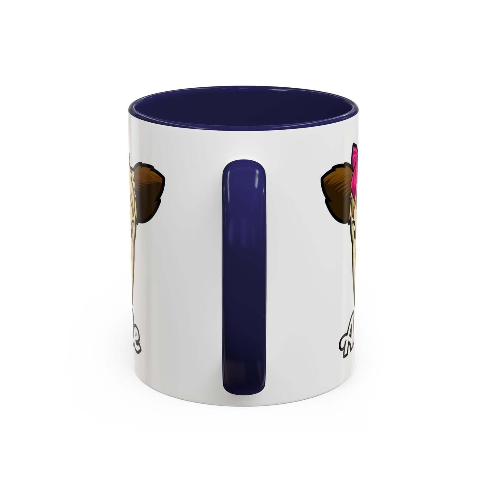 Farmhouse cow coffee mug with red bow, ceramic, rustic kitchen decor.