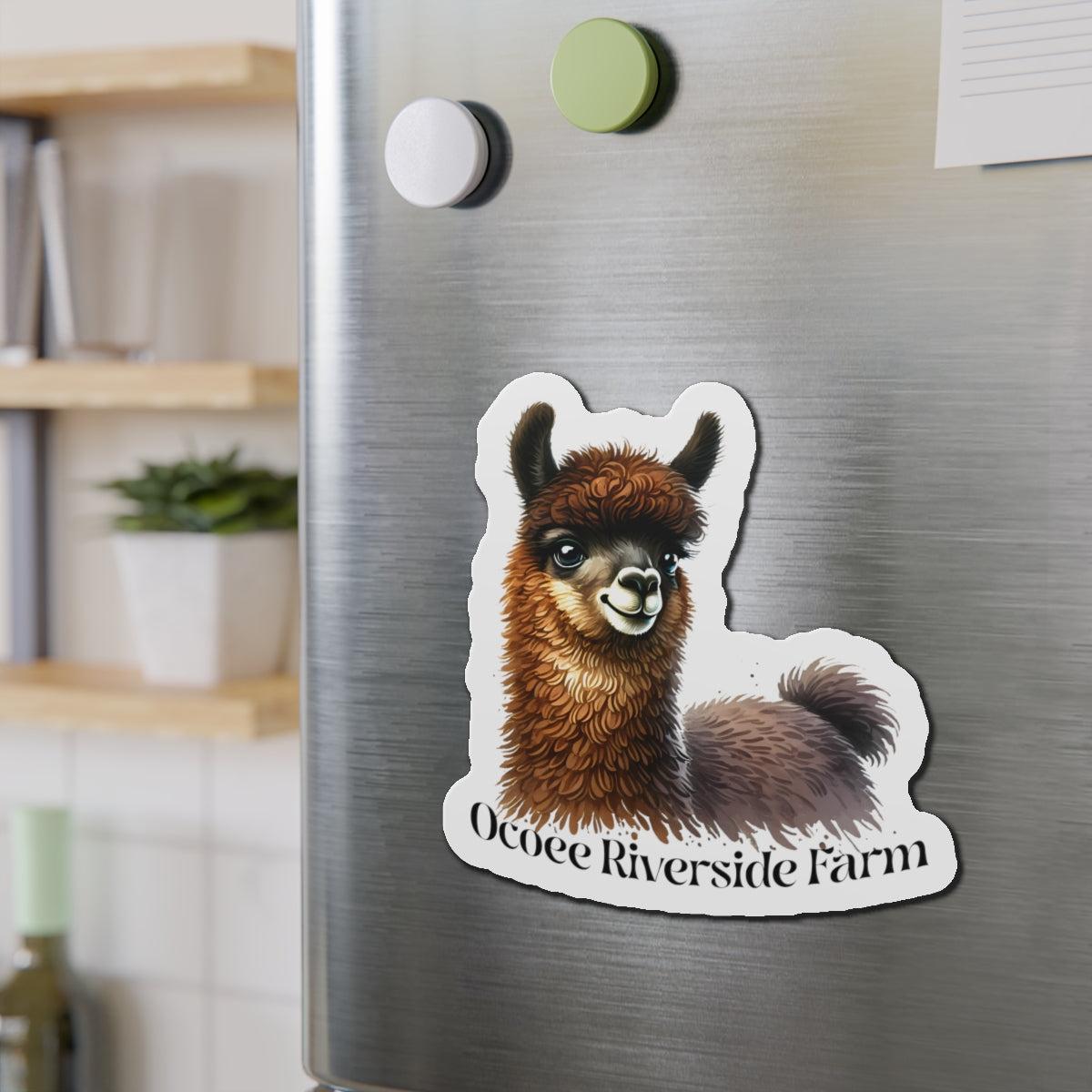 Adorable Llama Die-Cut Magnet