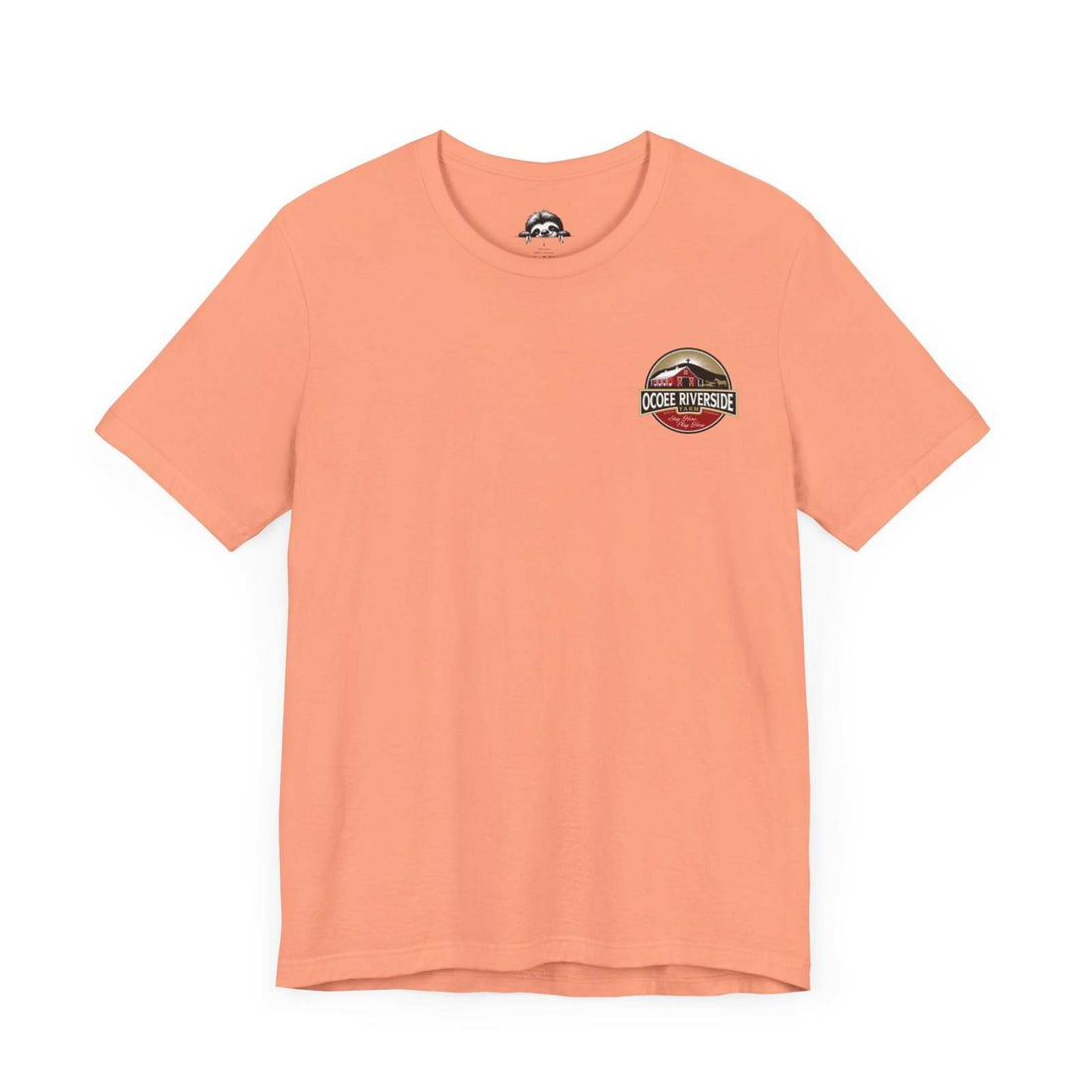 Farm Life T-Shirt with Ocoee Riverside logo, soft and breathable fabric, perfect for casual wear.