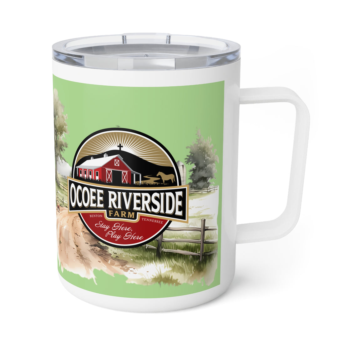 Rustic Insulated Coffee Mug | 10oz Mug with Farmhouse Design for Country Lovers