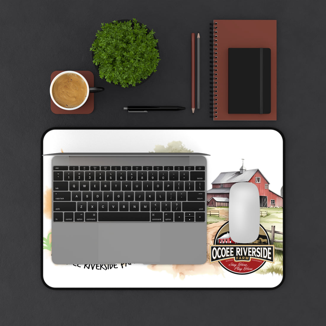 Animal Farm Custom Ocoee Riverside Farm Desk Mat Design