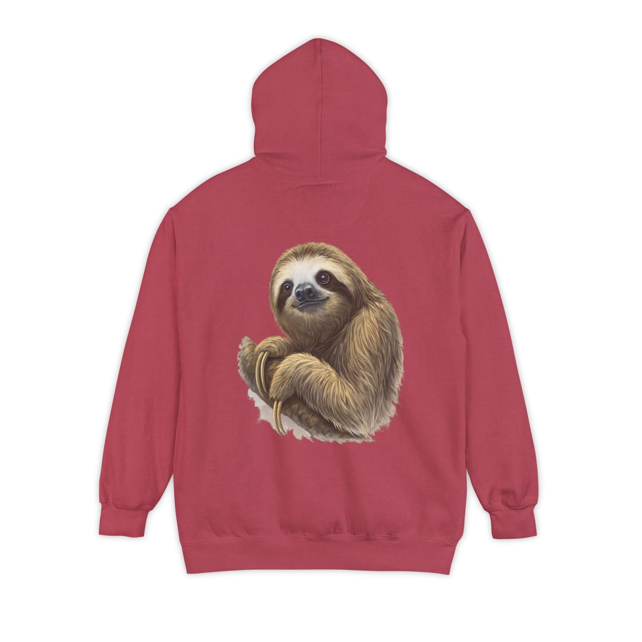 Cozy Sloth Hoodie - Unisex Garment-Dyed Sweatshirt for Nature Lovers