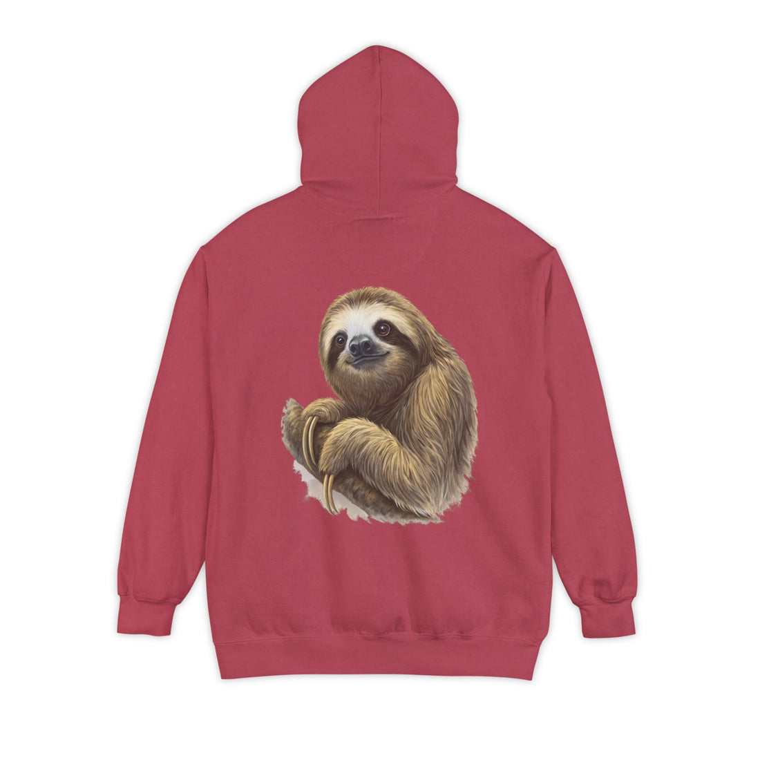 Cozy Sloth Hoodie - Unisex Garment-Dyed Sweatshirt for Nature Lovers