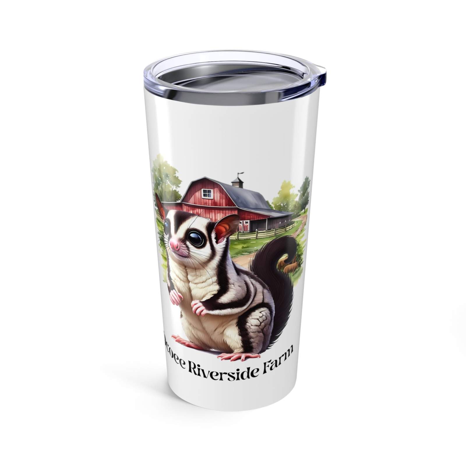 Custom 20oz Tumbler with Ocoee River Farm Design