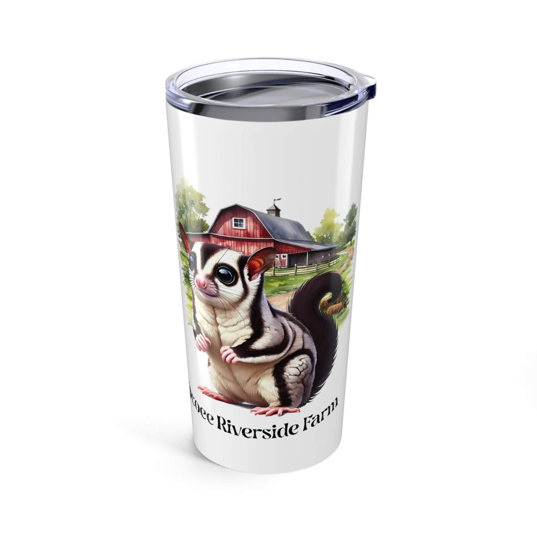 Custom 20oz Tumbler with Ocoee River Farm Design