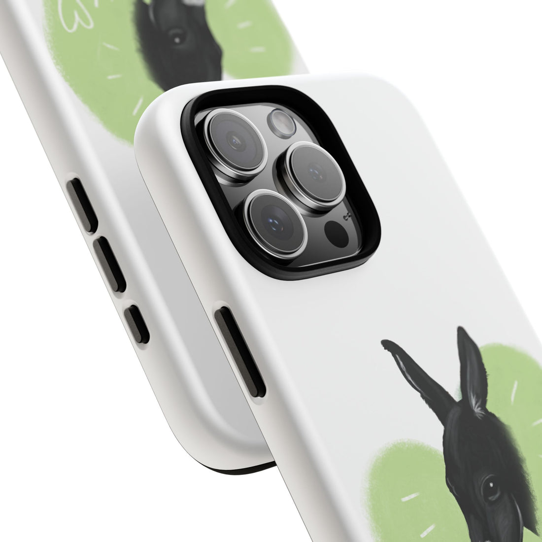 A donkey featuring the words "Black Jack" prominently displayed on its side at Ocoee Riverside Farm Phone Case