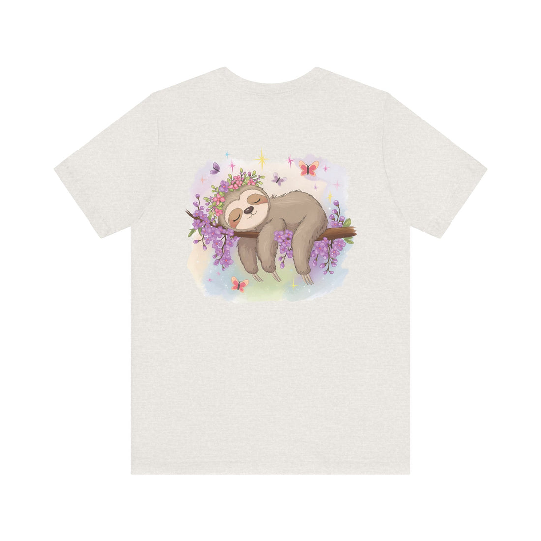 Sloth T-Shirt - Lovable Sloth Sleeping on a Branch
