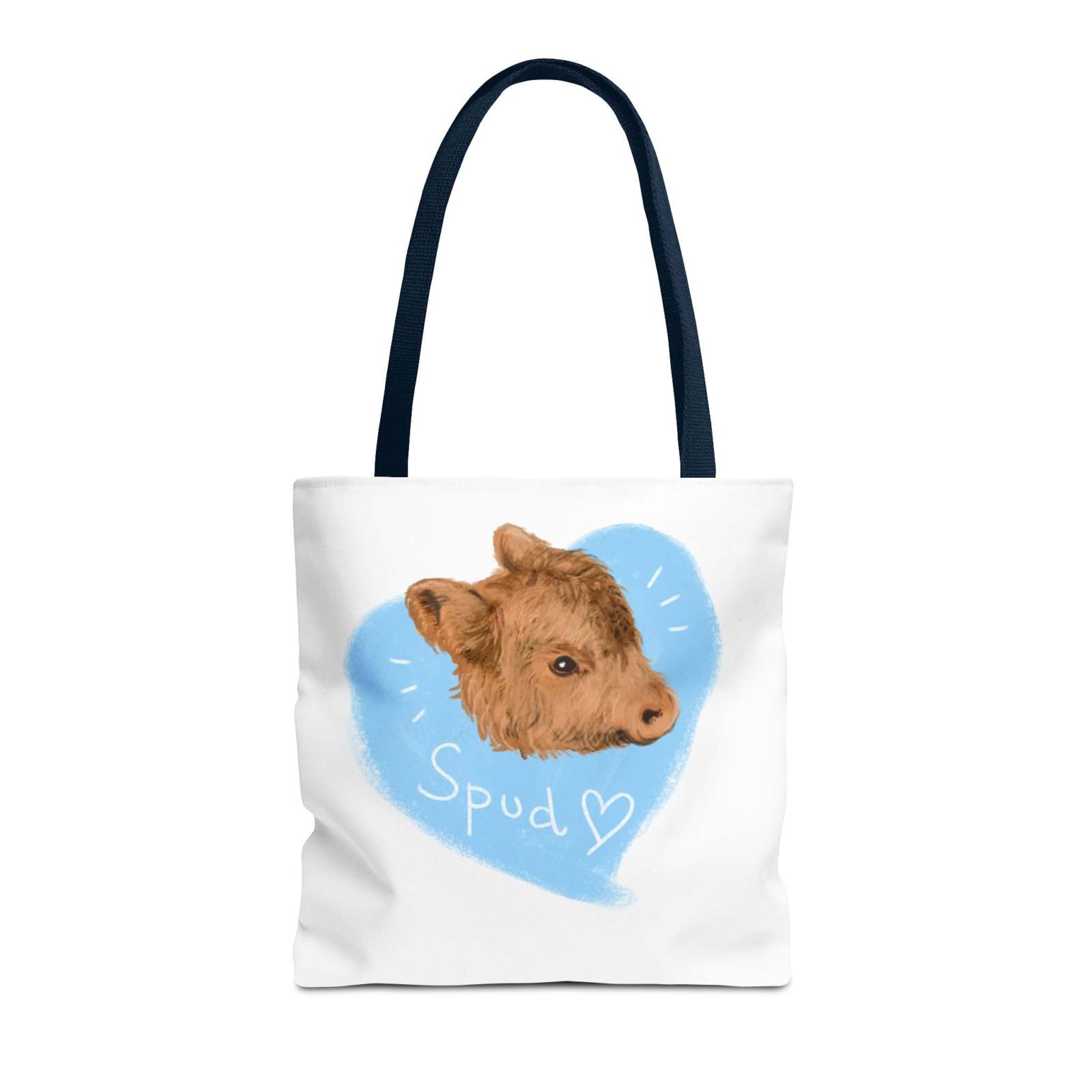 Adorable Spud Cow Tote Bag
