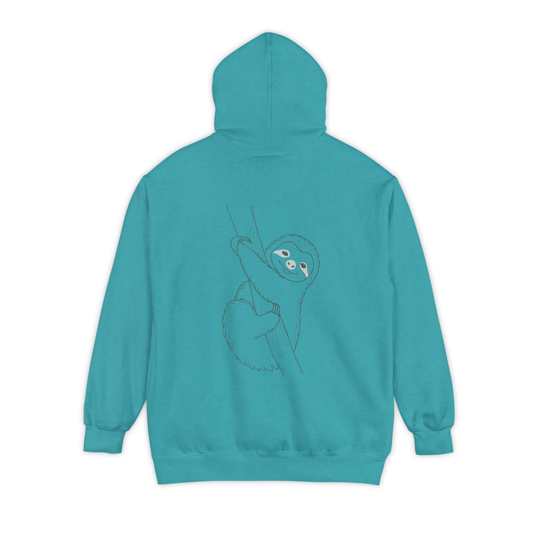 Cute Sloth Unisex Garment-Dyed Hoodie – Perfect for Relaxation & Nature Lovers