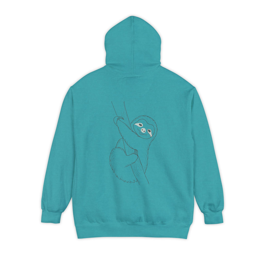 Cute Sloth Unisex Garment-Dyed Hoodie – Perfect for Relaxation & Nature Lovers