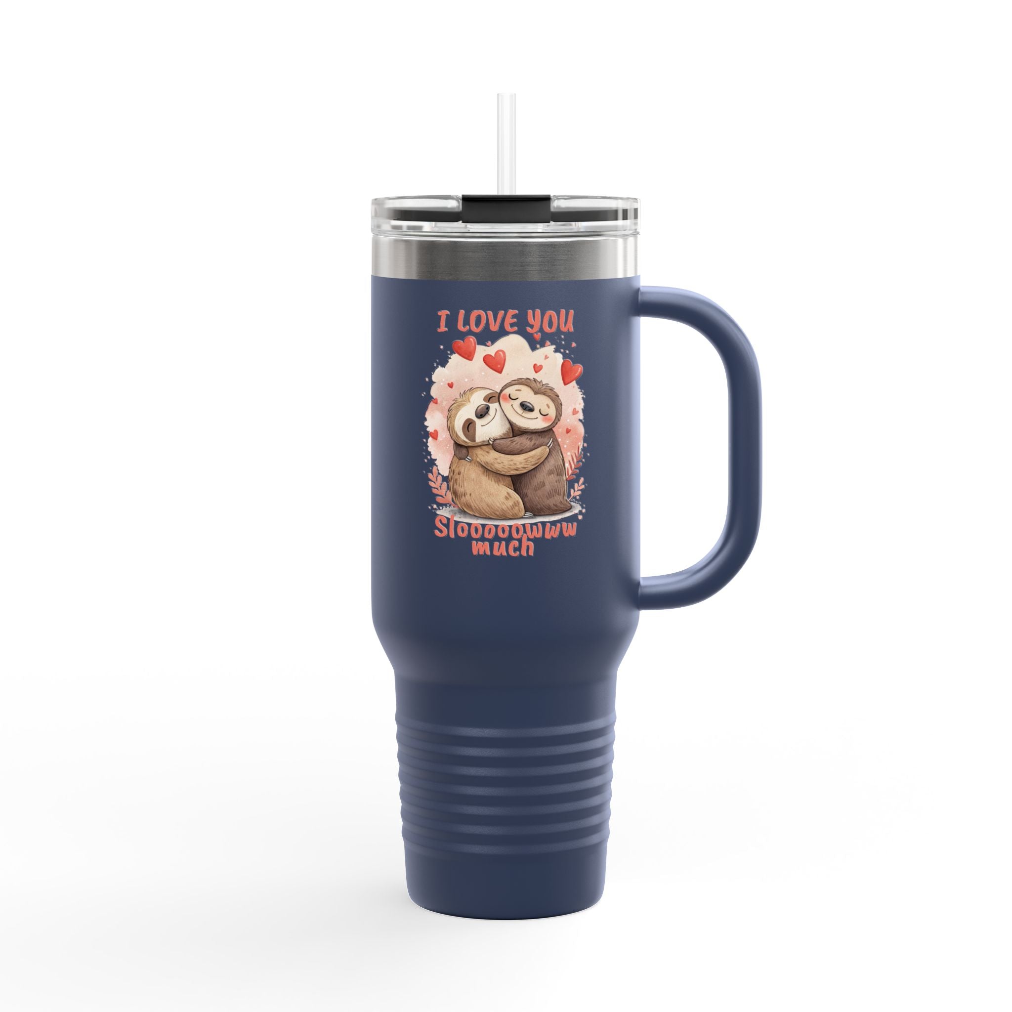 Cute Sloth Insulated Travel Mug - 40oz - Perfect Gift for Love & Adventure