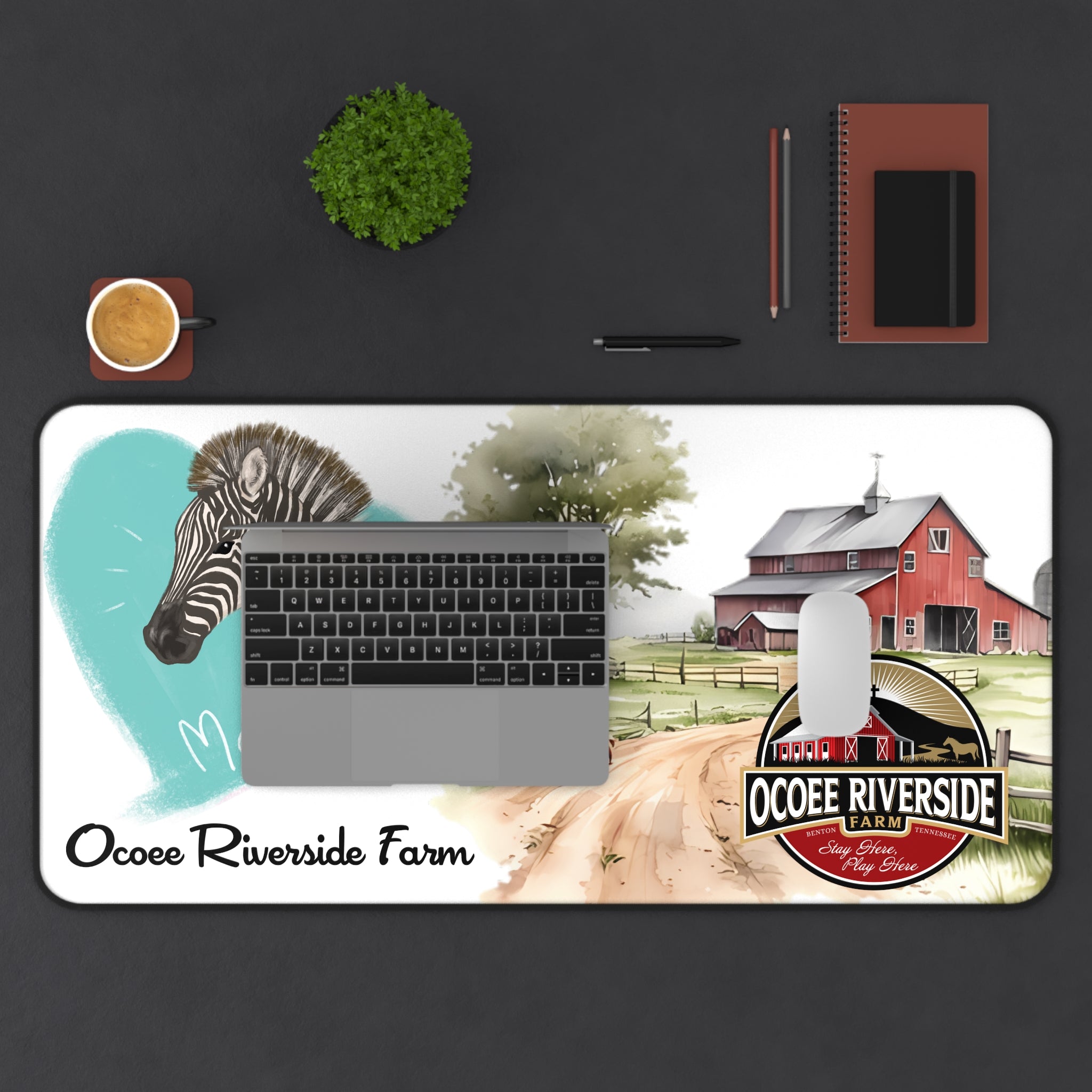 Animal Farm Custom Ocoee Riverside Farm Desk Mat Design