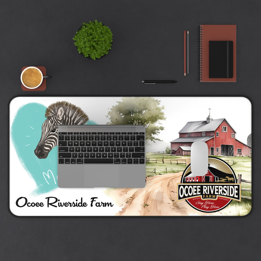 Animal Farm Custom Ocoee Riverside Farm Desk Mat Design