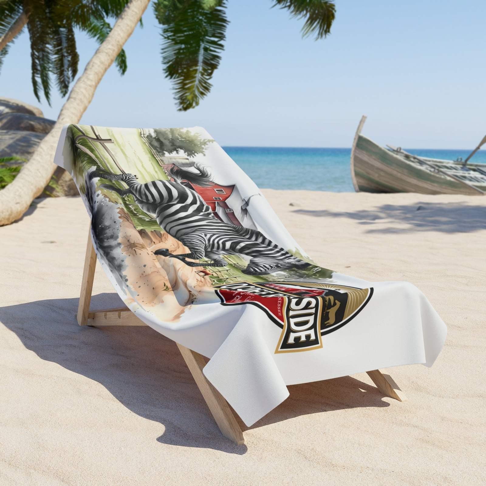 Zebra Beach Towel