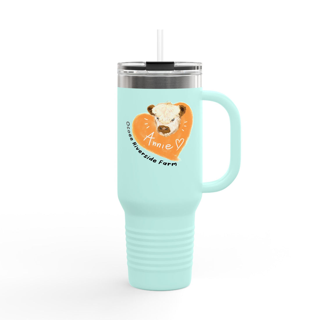 Cute Cow Insulated Travel Mug - 40oz - Perfect for Adventure Lovers!