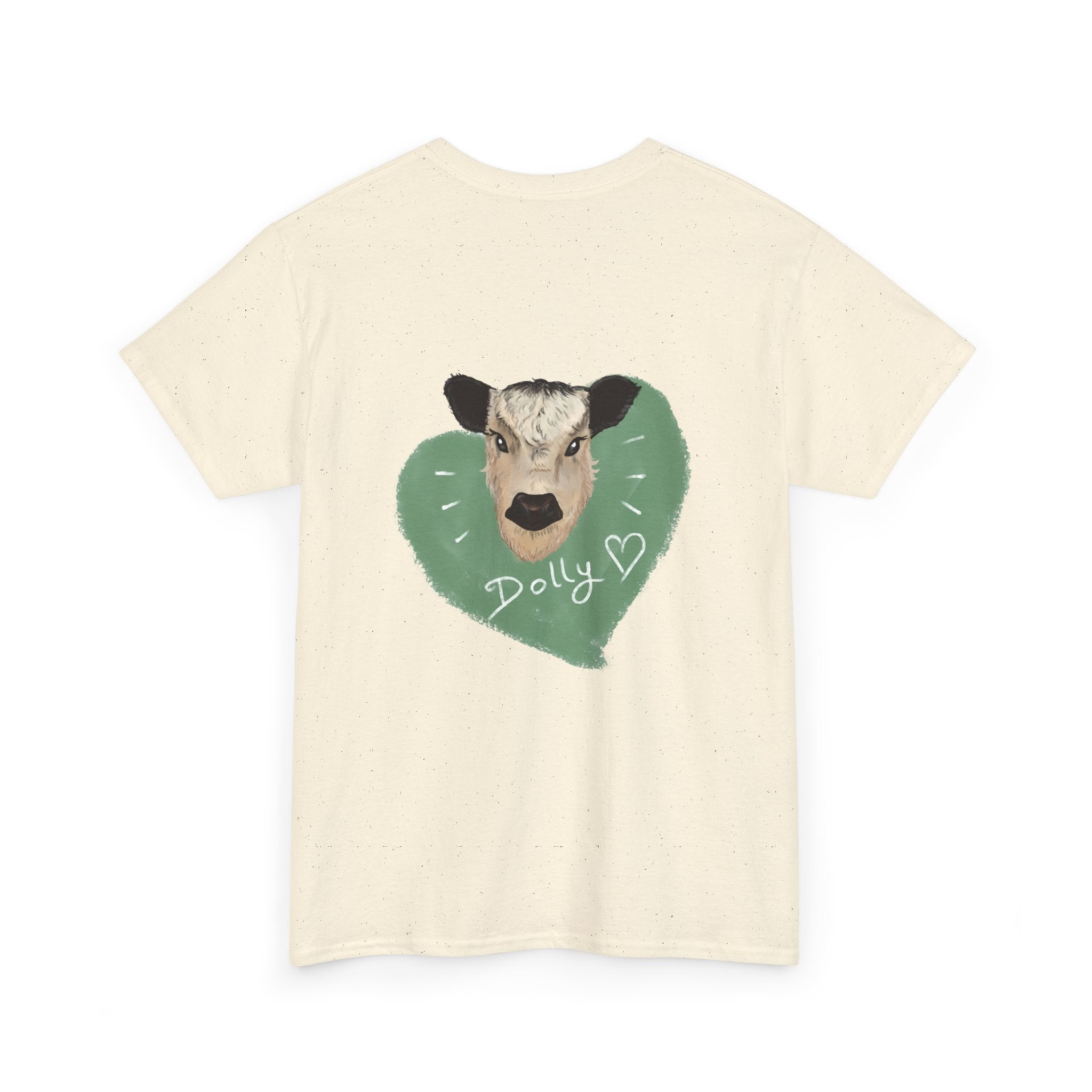 Dolly Cow Unisex Heavy Cotton Tee - Cute Farm Animal Graphic T-Shirt