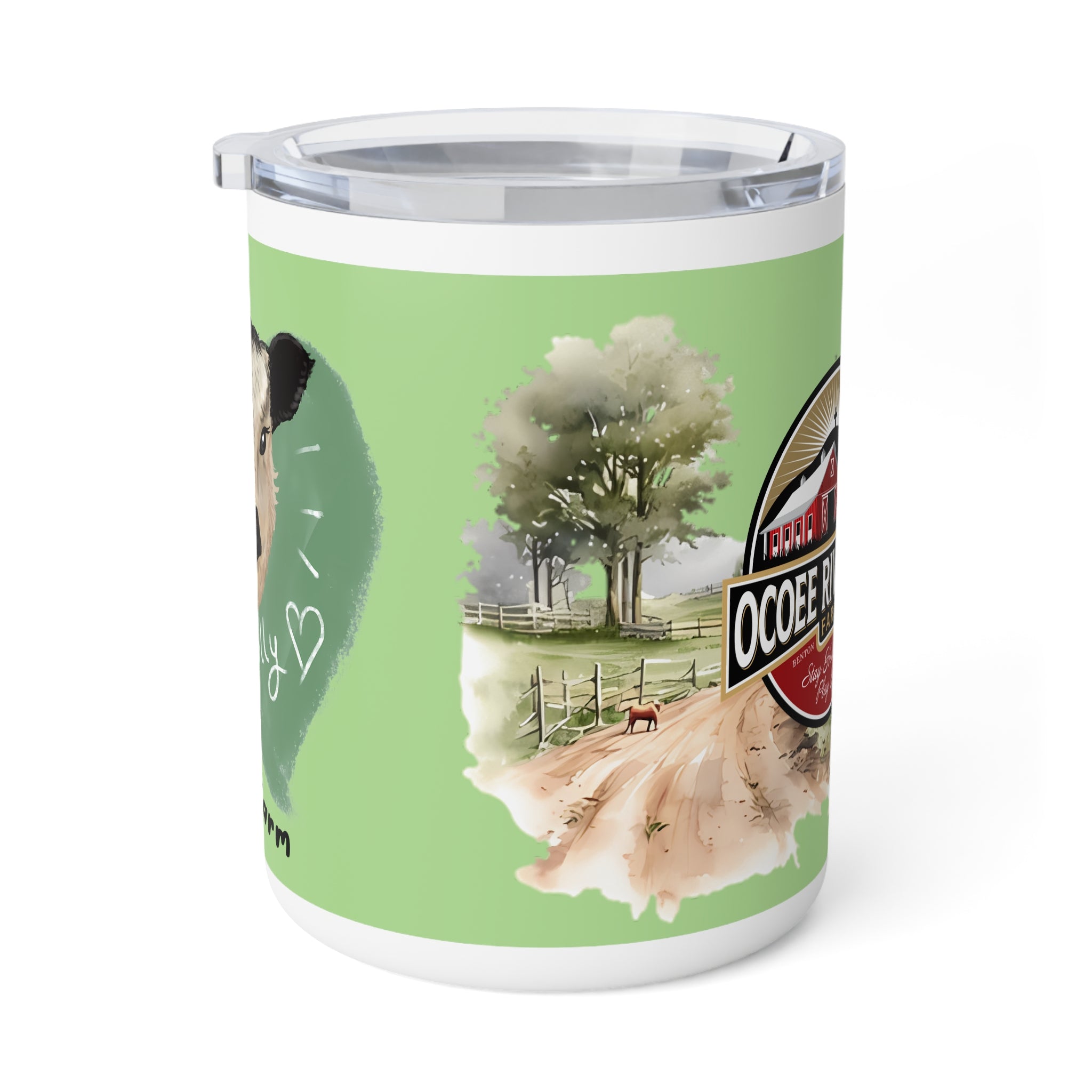 Rustic Insulated Coffee Mug | 10oz Mug with Farmhouse Design for Country Lovers