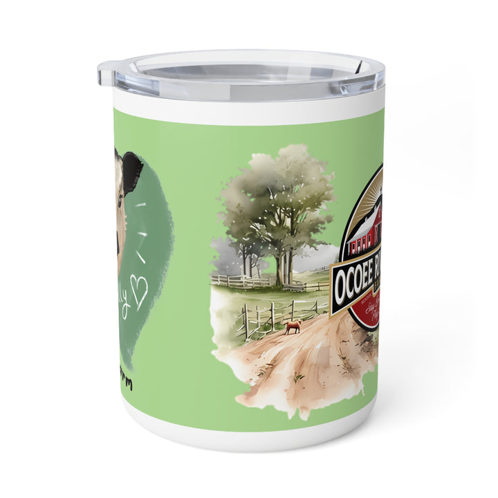 Rustic Insulated Coffee Mug | 10oz Mug with Farmhouse Design for Country Lovers