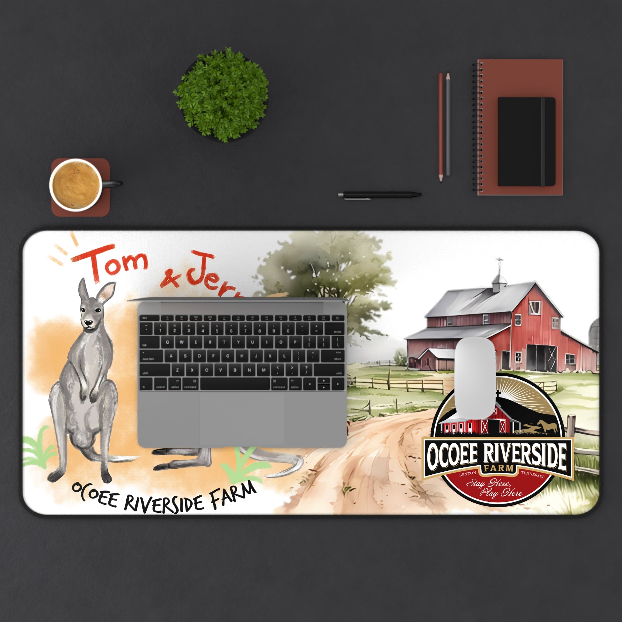 Animal Farm Custom Ocoee Riverside Farm Desk Mat Design