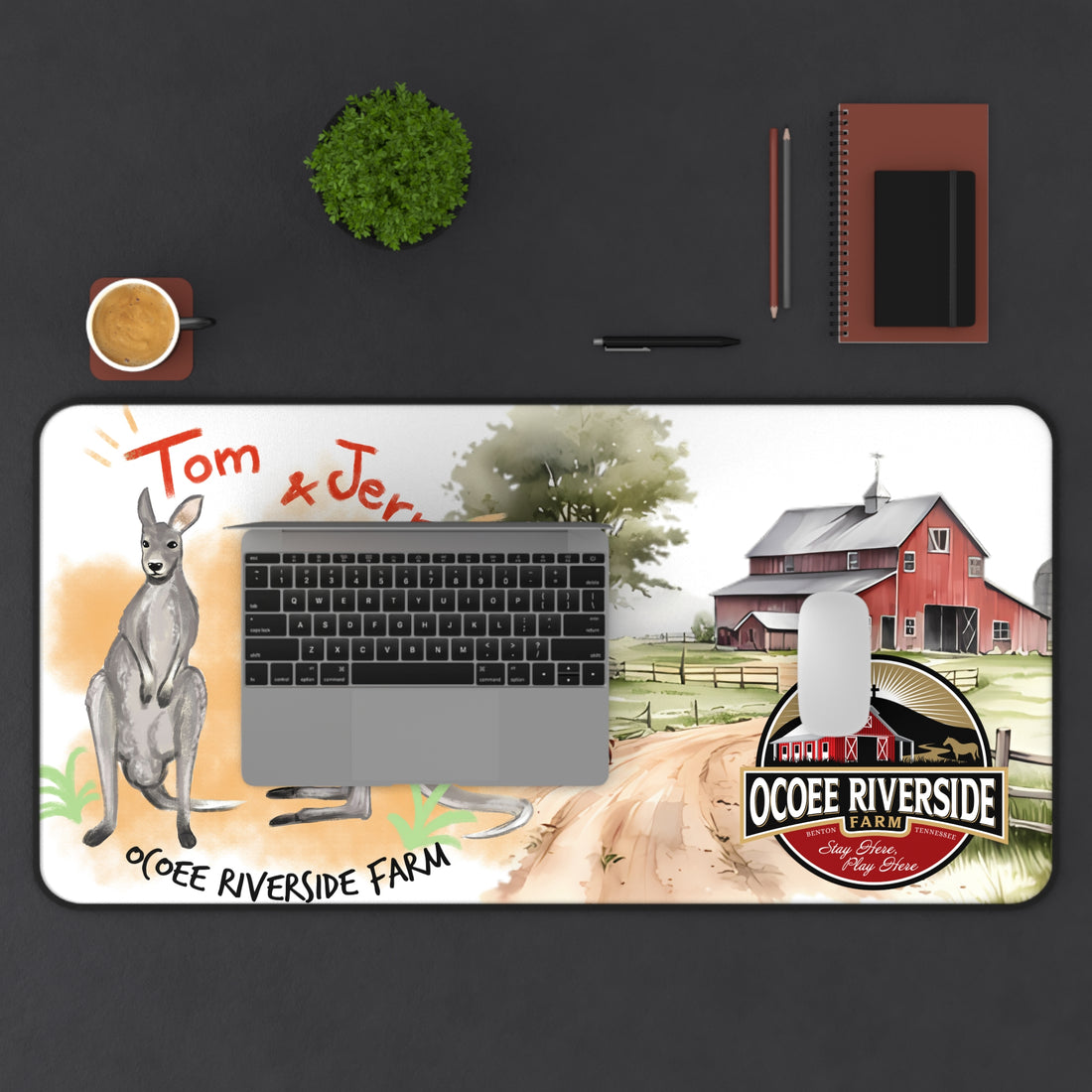 Animal Farm Custom Ocoee Riverside Farm Desk Mat Design