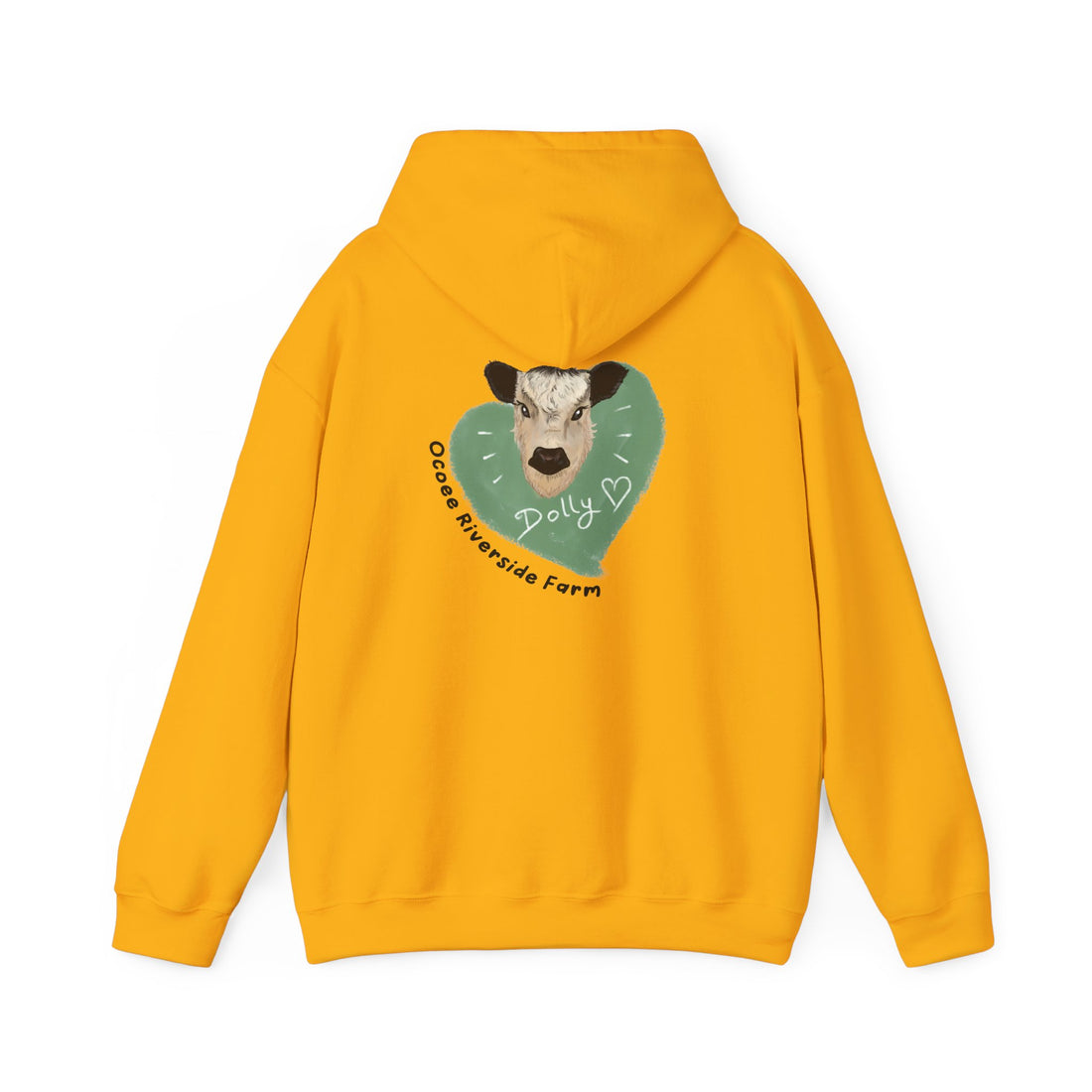 Dolly the Cow Unisex Hoodie - Cozy Riverside Farm Sweatshirt
