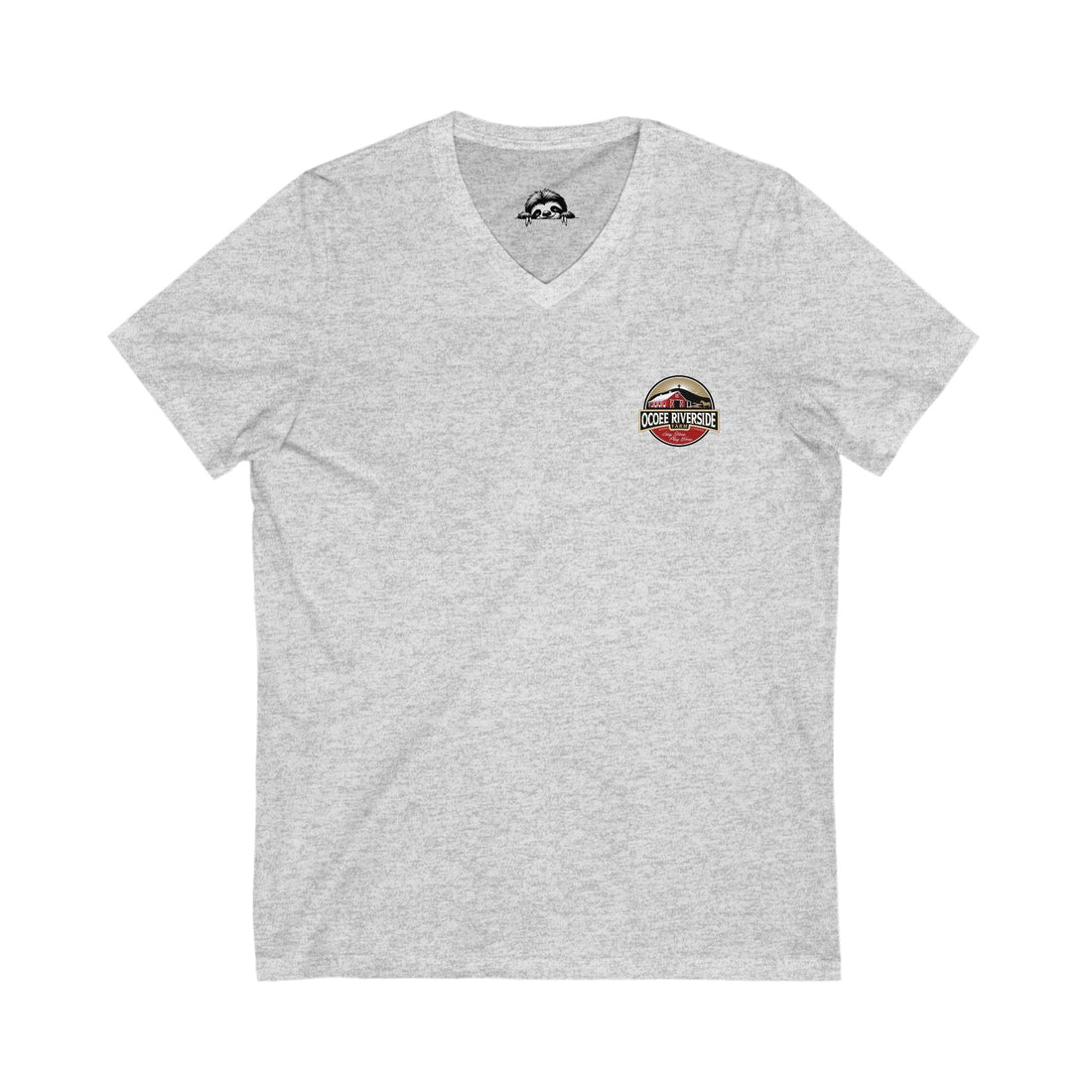 Cute Sloth V-Neck T-Shirt for Animal Lovers