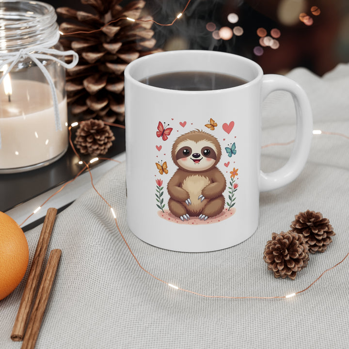 Whimsical Sloth Ceramic Coffee Mug - Perfect for Animal Lovers