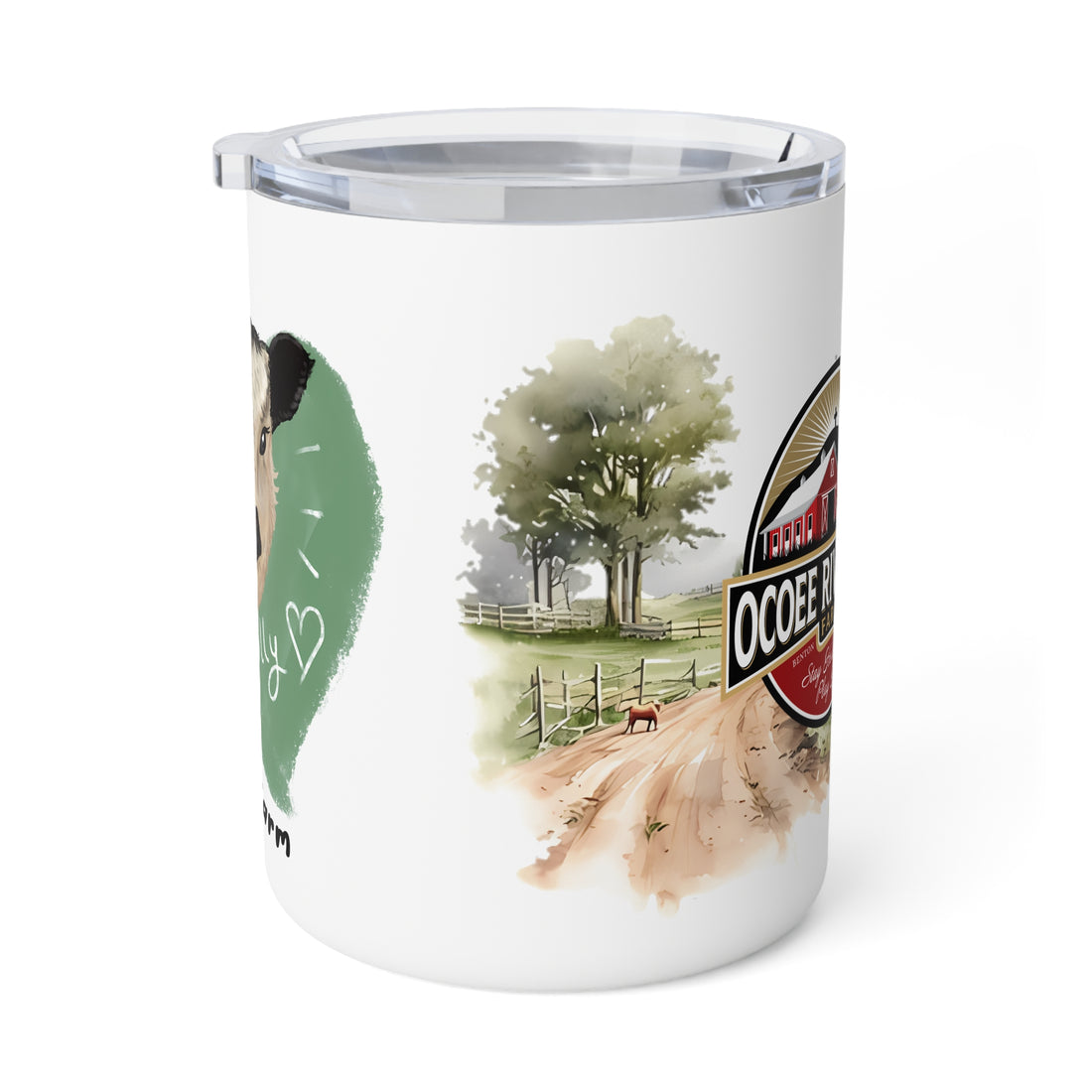 Rustic Insulated Coffee Mug | 10oz Mug with Farmhouse Design for Country Lovers