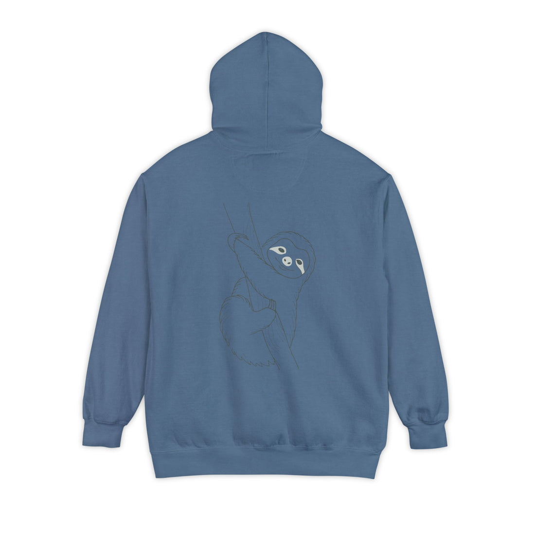 Cute Sloth Unisex Garment-Dyed Hoodie – Perfect for Relaxation & Nature Lovers