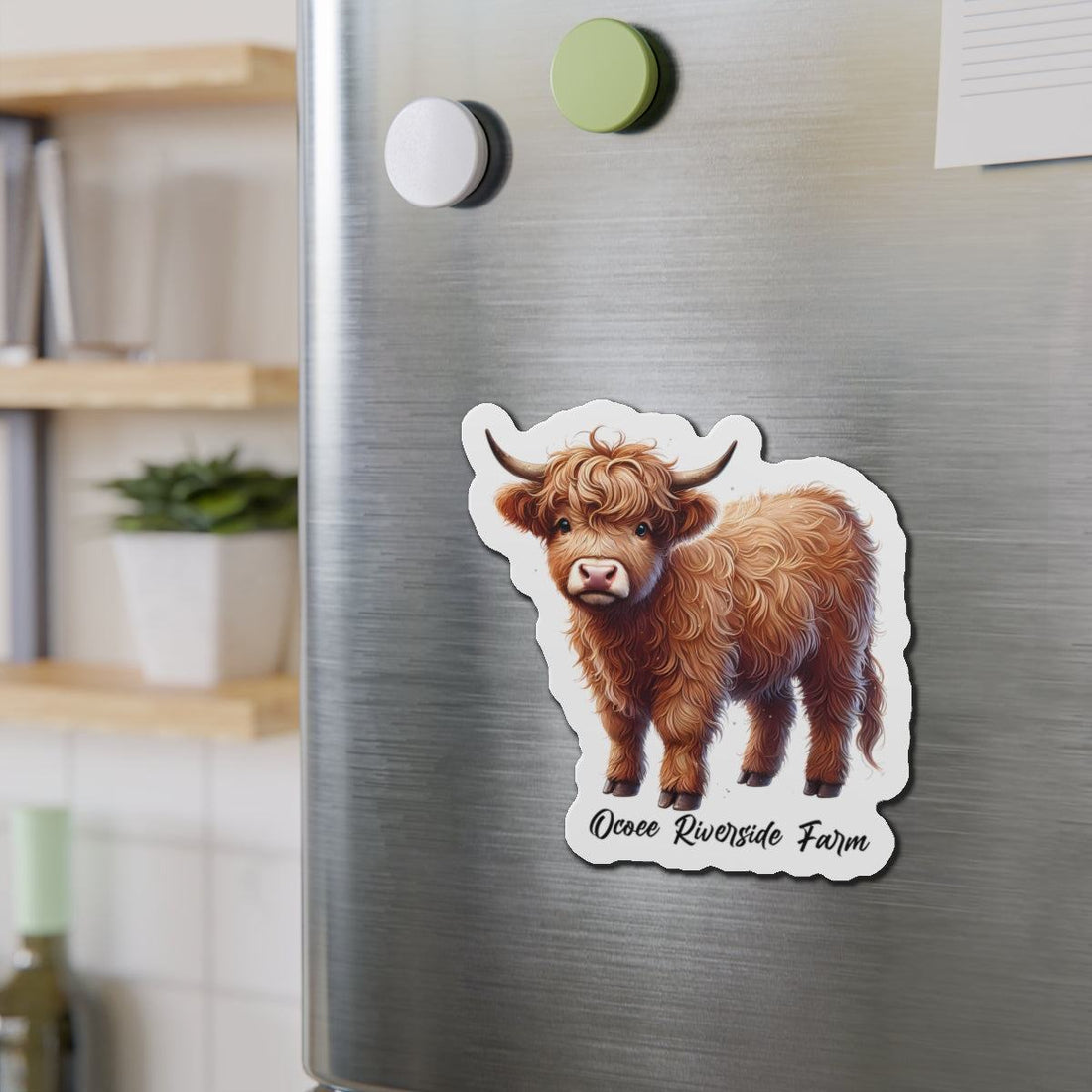 Highland Cow Die-Cut Magnet