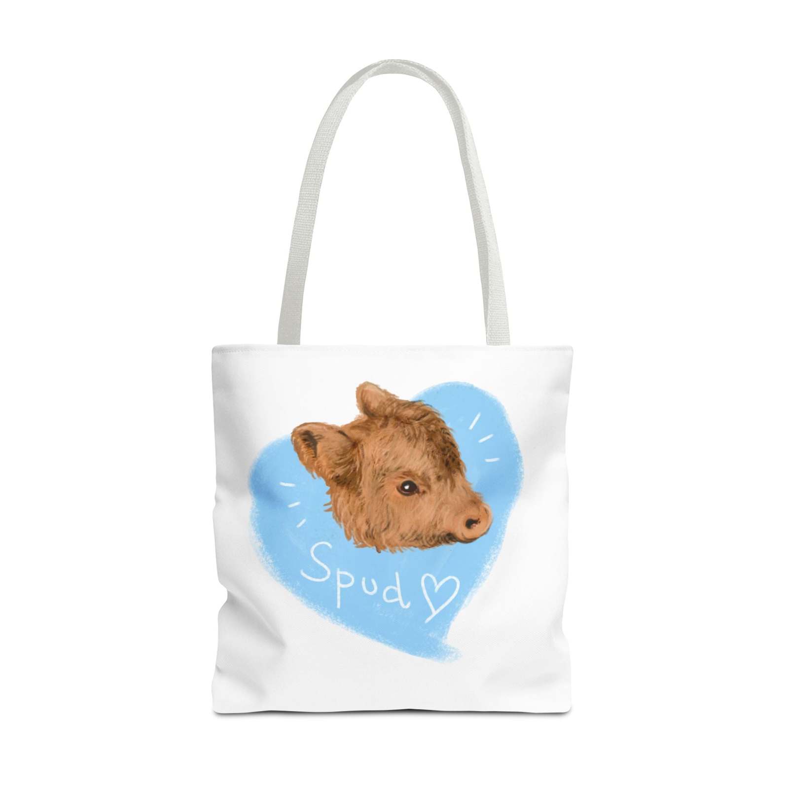 Adorable Spud Cow Tote Bag