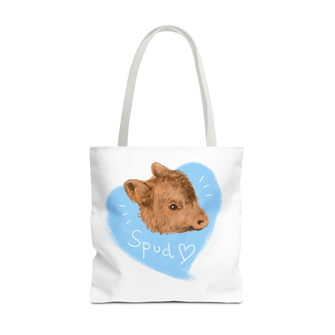 Adorable Spud Cow Tote Bag