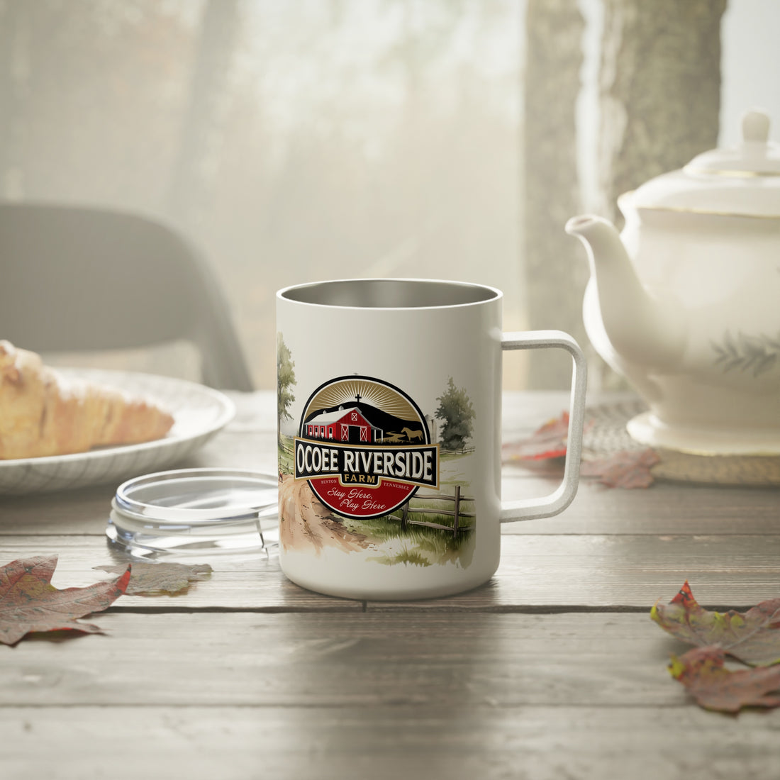 Rustic Insulated Coffee Mug | 10oz Mug with Farmhouse Design for Country Lovers