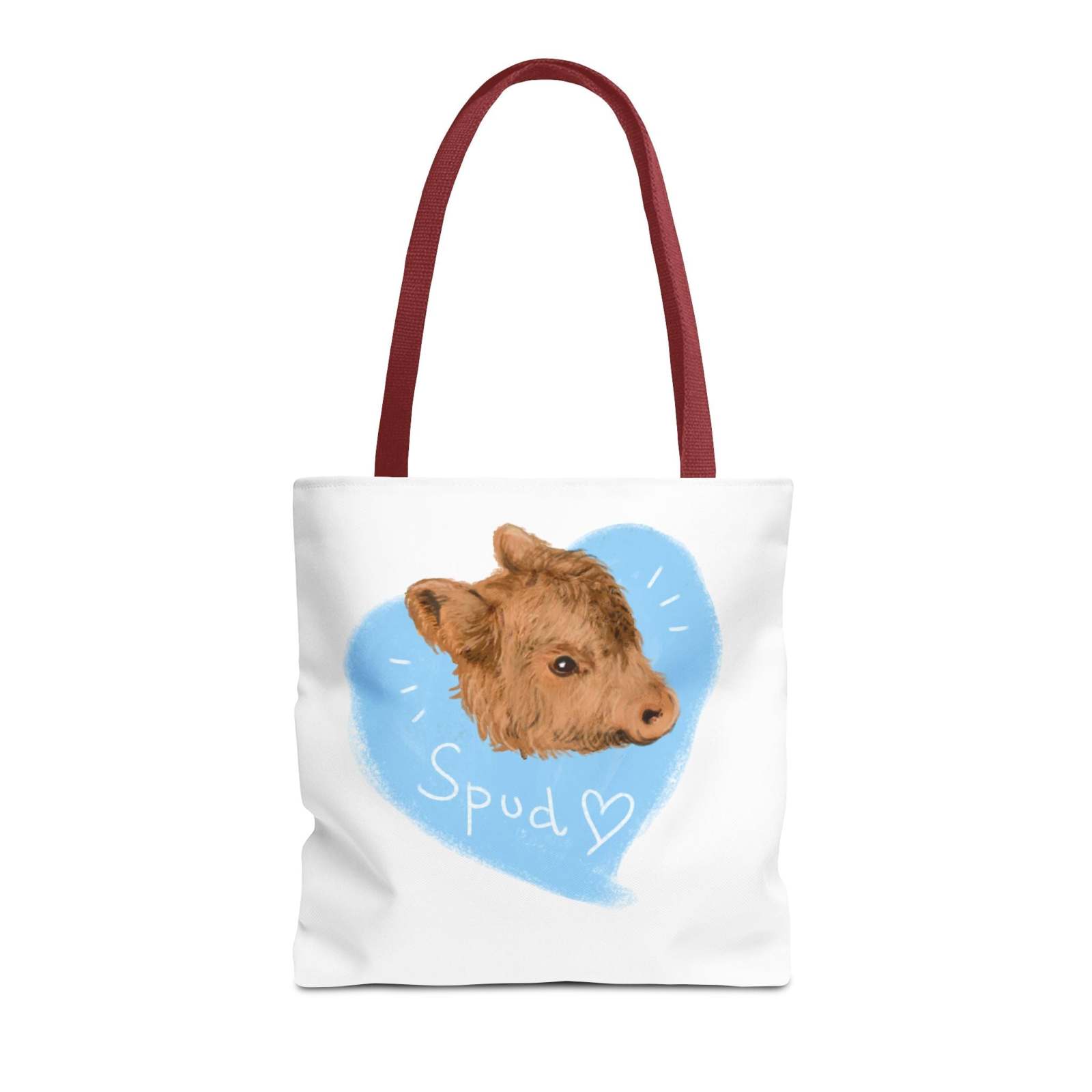 Adorable Spud Cow Tote Bag
