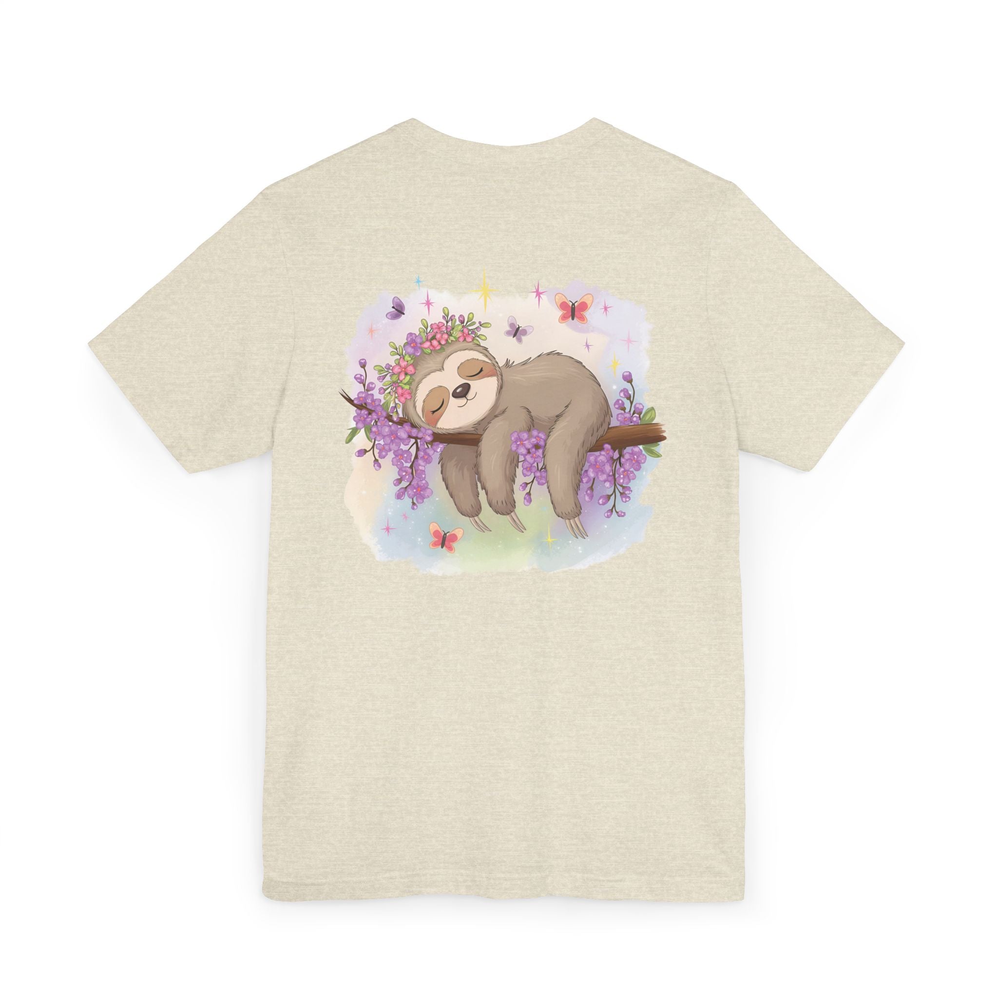 Sloth T-Shirt - Lovable Sloth Sleeping on a Branch