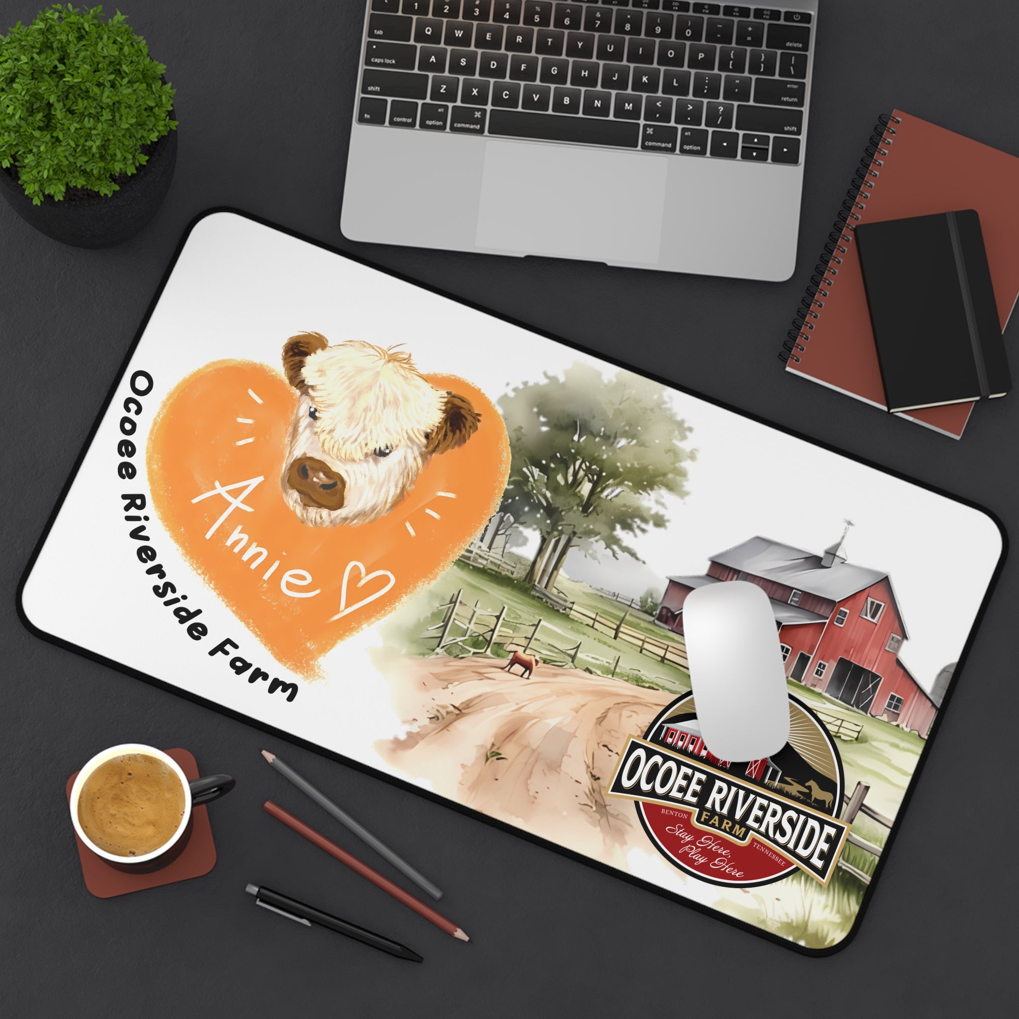 Animal Farm Custom Ocoee Riverside Farm Desk Mat Design