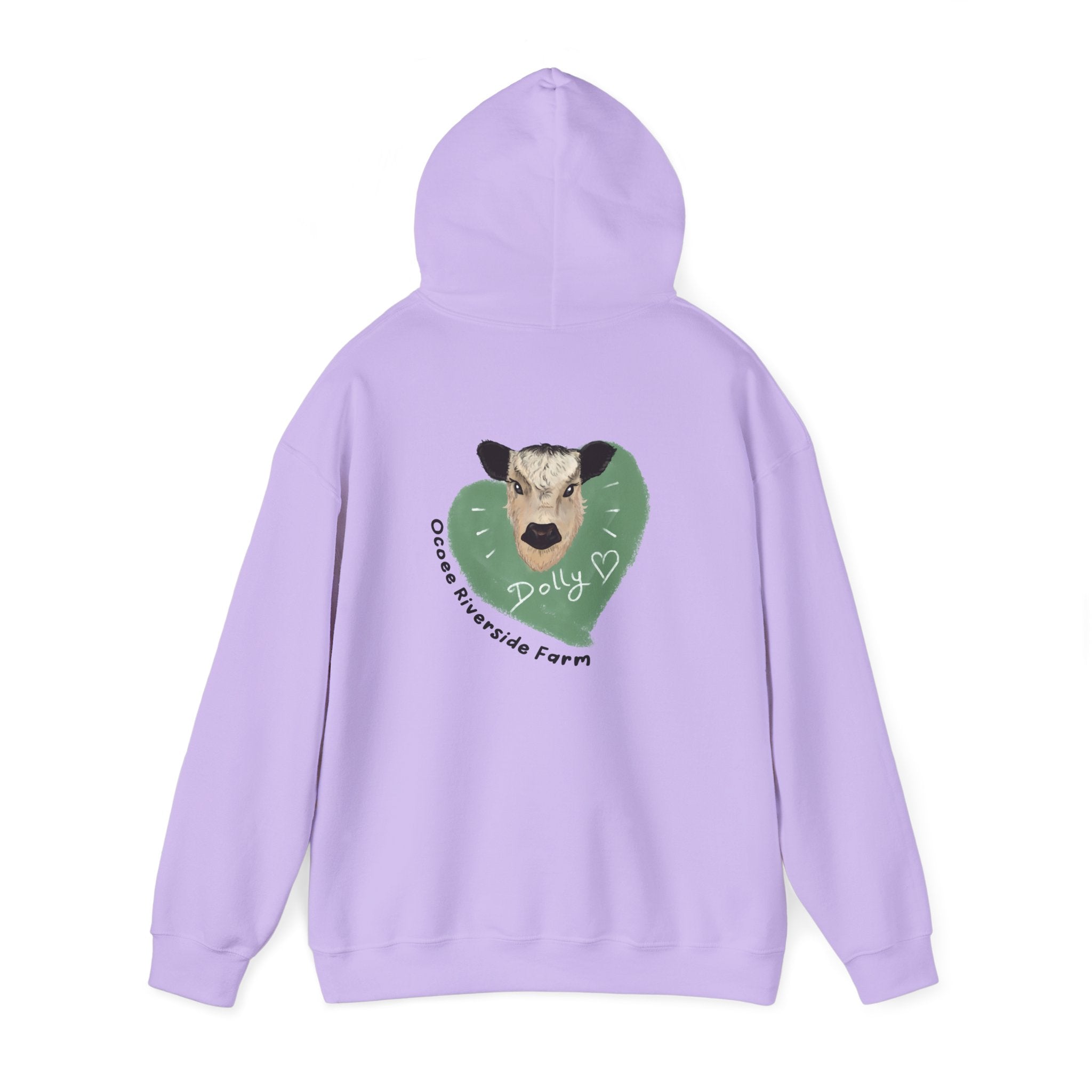 Dolly the Cow Unisex Hoodie - Cozy Riverside Farm Sweatshirt