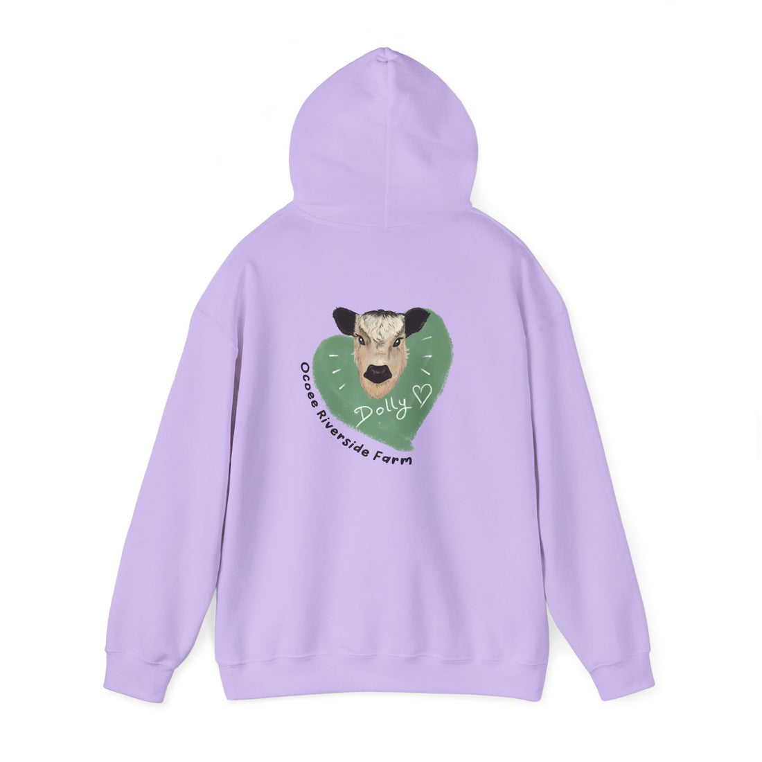Dolly the Cow Unisex Hoodie - Cozy Riverside Farm Sweatshirt