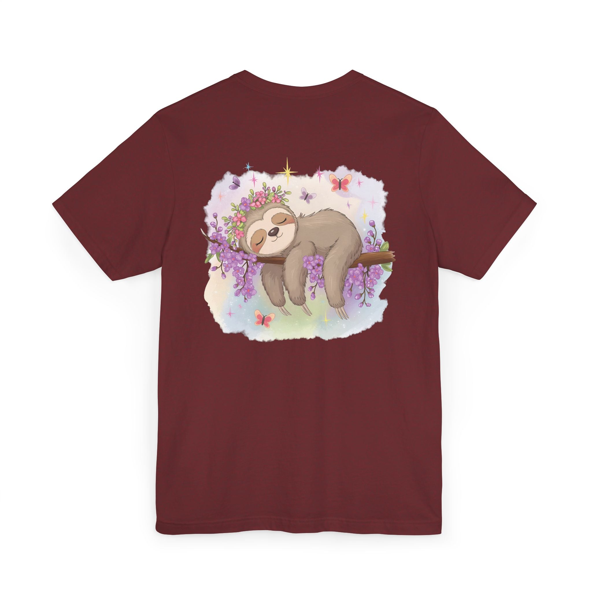 Sloth T-Shirt - Lovable Sloth Sleeping on a Branch