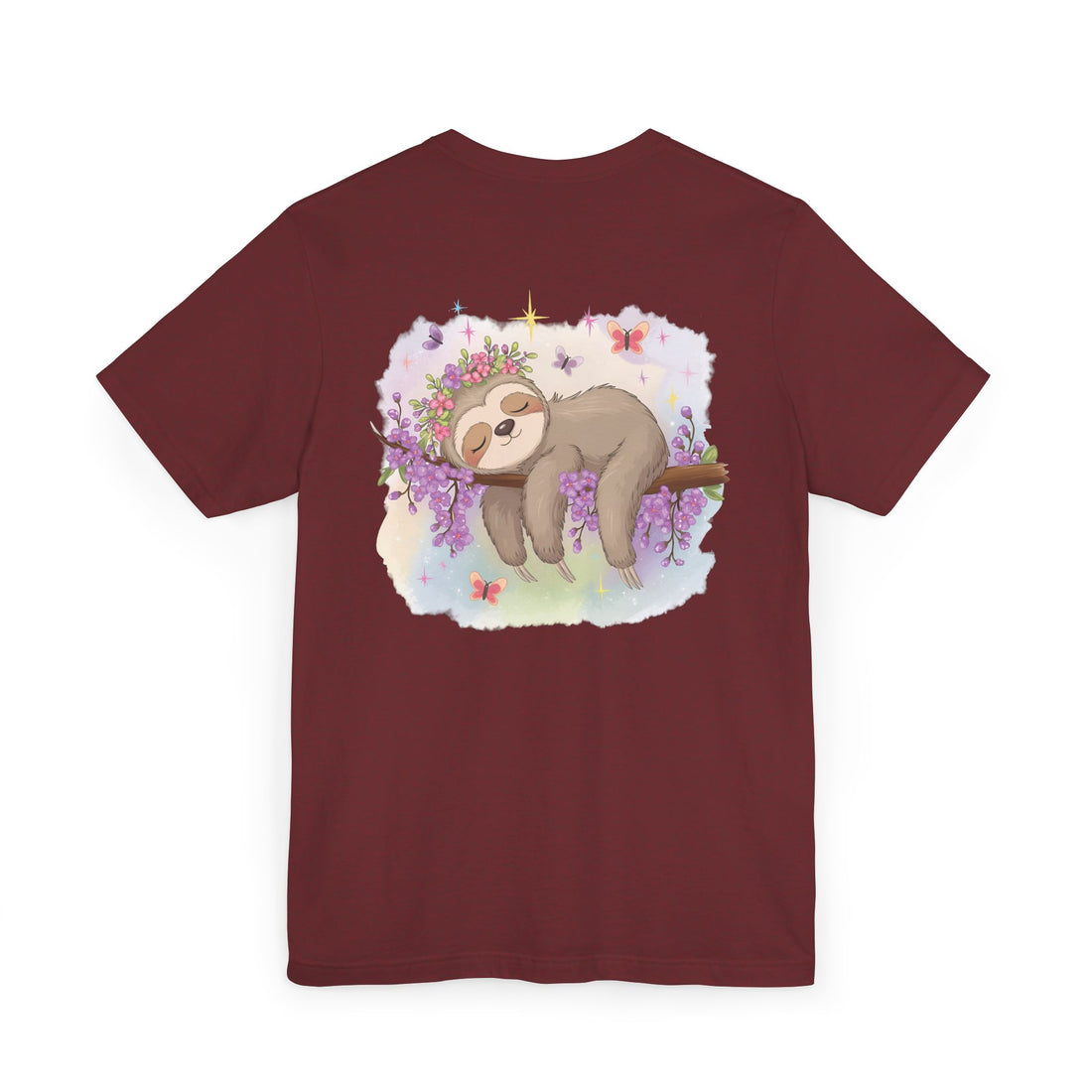 Sloth T-Shirt - Lovable Sloth Sleeping on a Branch