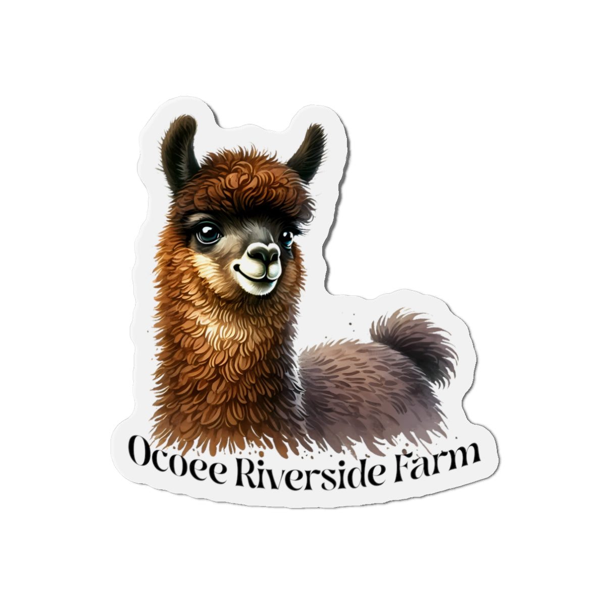 Adorable Llama Die-Cut Magnet