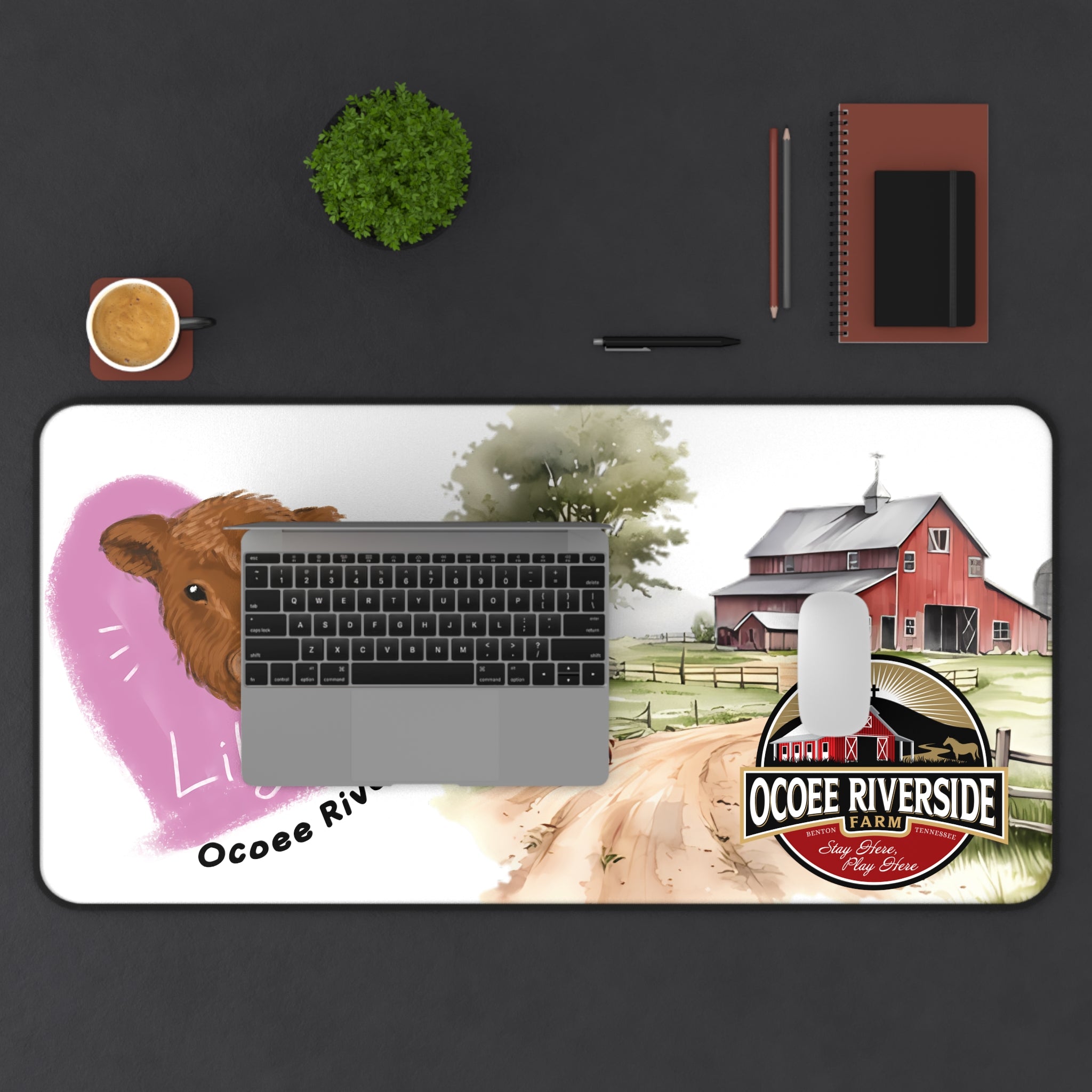 Animal Farm Custom Ocoee Riverside Farm Desk Mat Design